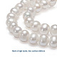 Brins de perles de culture d'eau douce naturelles PEAR-F004-57-4