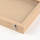 Boîtes à affichage en tissu et en bois ODIS-R003-09-4