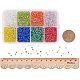 PandaHall About 12500 Pcs 8 Colors 12/0 Multicolor Beading Glass Seed Beads Round Pony Bead Mini Spacer Czech Beads Diameter 2mm for Jewelry Making SEED-PH0006-2mm-05-4