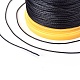 Round Waxed Polyester Cord YC-E004-0.65mm-N621-3