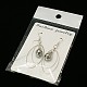Trendy Glass Teardrop Dangle Earrings EJEW-JE00529-05-2