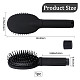 GORGECRAFT Diversion Safe Hair Brush Black Hair Brush with Hidden Compartment Portable Hairbrush Comb Diversion Stash Can Hiding Storage with Removable Lid for Hiding Money Jewelry Valuables Travel AJEW-WH0304-60-2