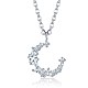 925 подвесные стерлингового серебра ожерелья NJEW-BB66936-1