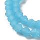 Brins de perles en verre dépoli imitation jade GLAA-F029-JM4mm-B03-3