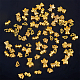 Olycraft亜鉛合金ビーズとリンク  混合図形  ゴールドカラー  5.5~15x6~10x1~2.5mm  80個/箱 PALLOY-OC0001-30-5