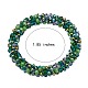 6 set di braccialetti elastici all'uncinetto con perline di vetro a 6 colori BJEW-SZ0002-47-7