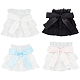 AHADERMAKER 4 Pairs 4 Color Cute Bowknot Polyester Stretch Oversleeves AJEW-GA0006-16-1