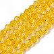 Sfaccettate perle di vetro bicone fili EGLA-P017-4mm-16-2