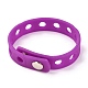 Unisex Silicone Cord Bracelets BJEW-M204-01D-2