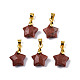 Natural Red Jasper Charms G-N326-142-04-2