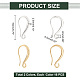 PH PandaHall 32pcs 18K Gold Plated Earring Hooks KK-PH0009-33-2