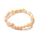 Natürliches Sonnenstein-Perlen-Stretch-Armband für Kinder BJEW-JB07031-09-1