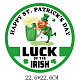 Saint Patrick's Day Theme PET Sublimation Stickers PW-WG82990-03-1