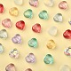100pcs 10 couleurs perles de verre transparentes GLAA-CJ0001-56-4