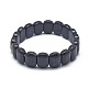 Synthetic Blue Goldstone Beads Stretch Bracelets BJEW-G617-06A-02-2