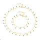 Bracelets et colliers à breloques étoile mauvais œil ensembles de bijoux SJEW-JS01135-1