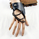 Left Side Punk Leather Twisted Chain Glove AJEW-O016-02L-1