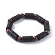 Natural Lava Rock Stretch Bracelets BJEW-JB04507-02-1