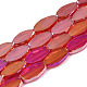 Electroplate Transparent Glass Beads Strands EGLA-Q125-010-2
