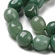 Natürlichen grünen Aventurin Perlen Stränge G-C038-02A-01-4