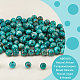 Nbeads ca. 124 Stück natürliche afrikanische türkisfarbene Perlenstränge G-NB0003-84-4