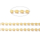 50 м прямоугольные цепочки из латуни со стразами CHC-C024-01C-G-3
