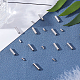 SUPERFINDINGS 50 sets Brass Screw Clasps Column Barrel Screw Clasps for Bracelet Necklace Jewelry Making 12.5x4mm KK-FH0001-10-3