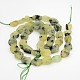 Nuggets Natural Frosted Prehnite Bead Strands G-N0156-17-2