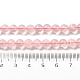 Natürlichen Rosenquarz Perlen Stränge G-Z047-C03-05-5