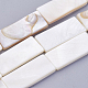 Shell normal de perles blanches de brins BSHE-P026-31-1