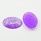 Mixed Color AB Color Plated Resin Oval Cabochons X-CRES-Q024-M-2