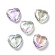 Placage uv perles acryliques irisées arc-en-ciel PACR-H001-10-1