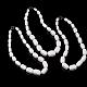 Halsketten mit abgestuften Perlen aus undurchsichtigem Glas NJEW-F120-B01-2