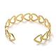 Bracelet manchette doré 304 en acier inoxydable pour femme BJEW-C050-02A-G-3