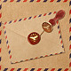 Cabeza de sello de lacre de latón chapado en oro AJEW-WH0208-941-3