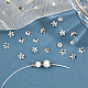 Dicosmetic 400 pz 4 stile tazza di fiore perline tappi di perline muiti-petalo tappi di perline apetalous tappi a forma di stella tappi di perline di fiori in acciaio inossidabile distanziatori per orecchino braccialetto collana creazione di gioielli STAS-DC0010-99-5