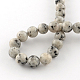 Gefärbte natürliche Sesam Jaspis runde Perlen Stränge G-R342-8mm-15-3