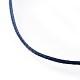 Verstellbare flache gewachste Polyesterschnüre Armbandherstellung AJEW-JB00508-04-2