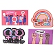 35 Uds. Etiquetas adhesivas de dibujos animados de pvc impermeables girl power GIPO-PW0002-03-5
