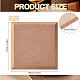 MDFウッドボード  セラミック粘土乾燥ボード  セラミック作成ツール  正方形  淡い茶色  19.9x19.9x1.5cm FIND-WH0110-664E-2