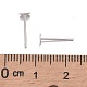 925 круглая плоская серьга-гвоздик из стерлингового серебра STER-T002-200S-3