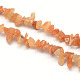 Natural Red Aventurine Stone Bead Strands G-R192-A13-1