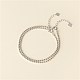 Bracelet chaîne boule en argent sterling 2.4g 925 pour adolescente femme BJEW-BB43388-6