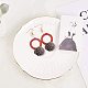 PH PandaHall 80pcs 8 Colors Velvet Pompoms Earrings Charms Cloth Tassel Jewelry Charms with Golden Petals Cap for Dangle Earrings Keychain Making WOVE-PH0001-13G-5