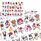 5D Stereoscopic Embossed Art Water Transfer Puppy Stickers Decals MRMJ-S008-086F-2