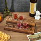 Porta organizer per bicchieri da vino in legno di pino a 2 livello e 10 fori ODIS-WH0025-154-4