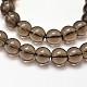 Chapelets de perles rondes en quartz synthétique teintées PIEG-J002-13-4mm-3