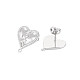 Accessoires de puces d'oreilles en 304 acier inoxydable STAS-N097-240P-2