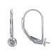 Accessoires pour boucles d'oreilles dormeuses en argent sterling plaqué rhodium STER-I017-084B-P-2