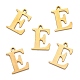 Ion Plating(IP) 304 Stainless Steel Alphabet Charms STAS-H122-E-G-2
